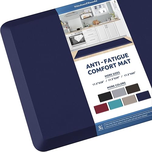 Miniatura 8 de KitchenClouds - Tapete de cocina, acolchado, antifatiga, 17.3 x 39 pulgadas, impermeable, antideslizante, tapetes de piso cómodos para cocina,