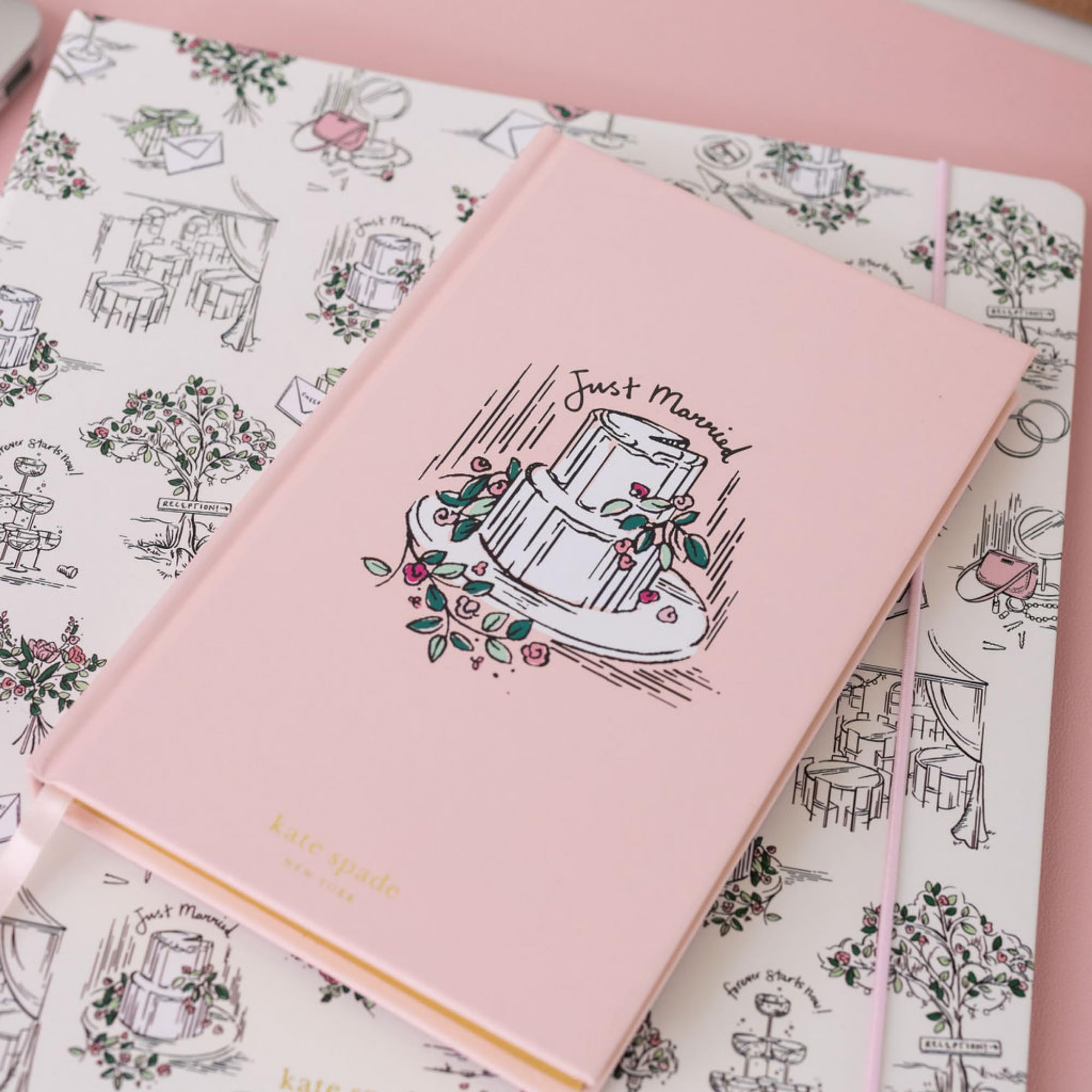 kate spade new york Bride Notebook with Lined Pages for Journaling 8.25 x 5.25 Journal for Wedding Keepsake with Bookmark and 200 Pages - Image 4