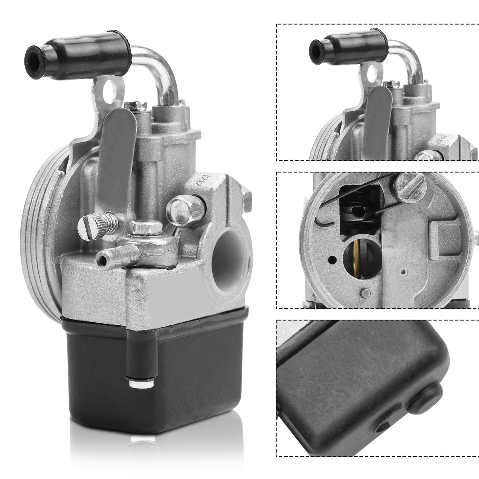 Carburatore for Dellorto SHA 13 13 SHA 12 12,02044 compatibile con Piaggio Ciao/Bravo-si