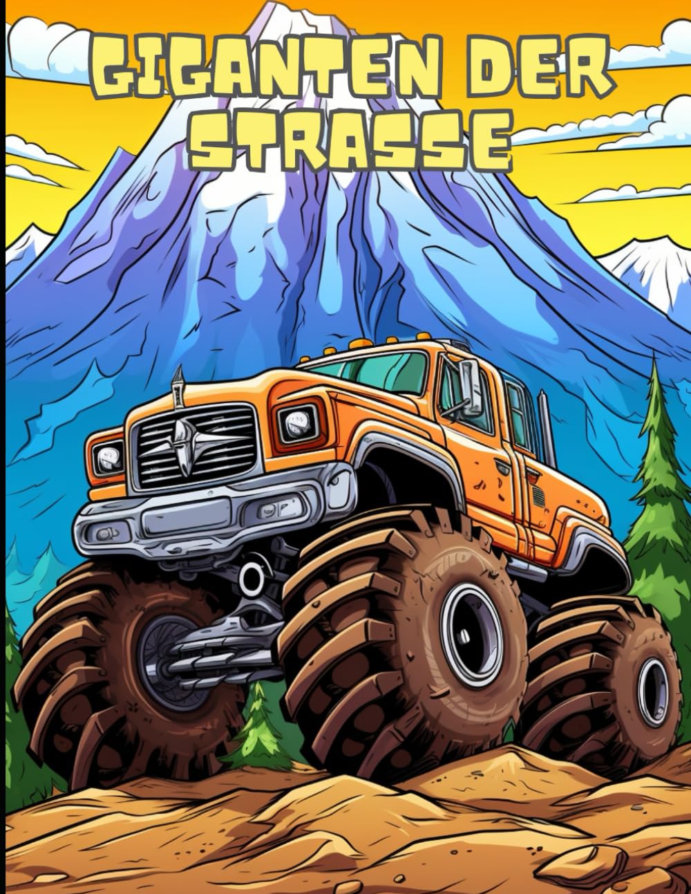 Giganten der Straße: Monstertruck-Ausmalspaß