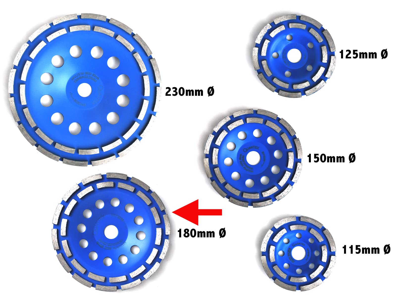 BlueBite Diamantschleiftopf 125 mm für Beton Estrich – Schleifteller Winkelschleifer BlueBite Diamantschleiftopf 125 mm für Beton Estrich – Schleifteller Winkelschleifer