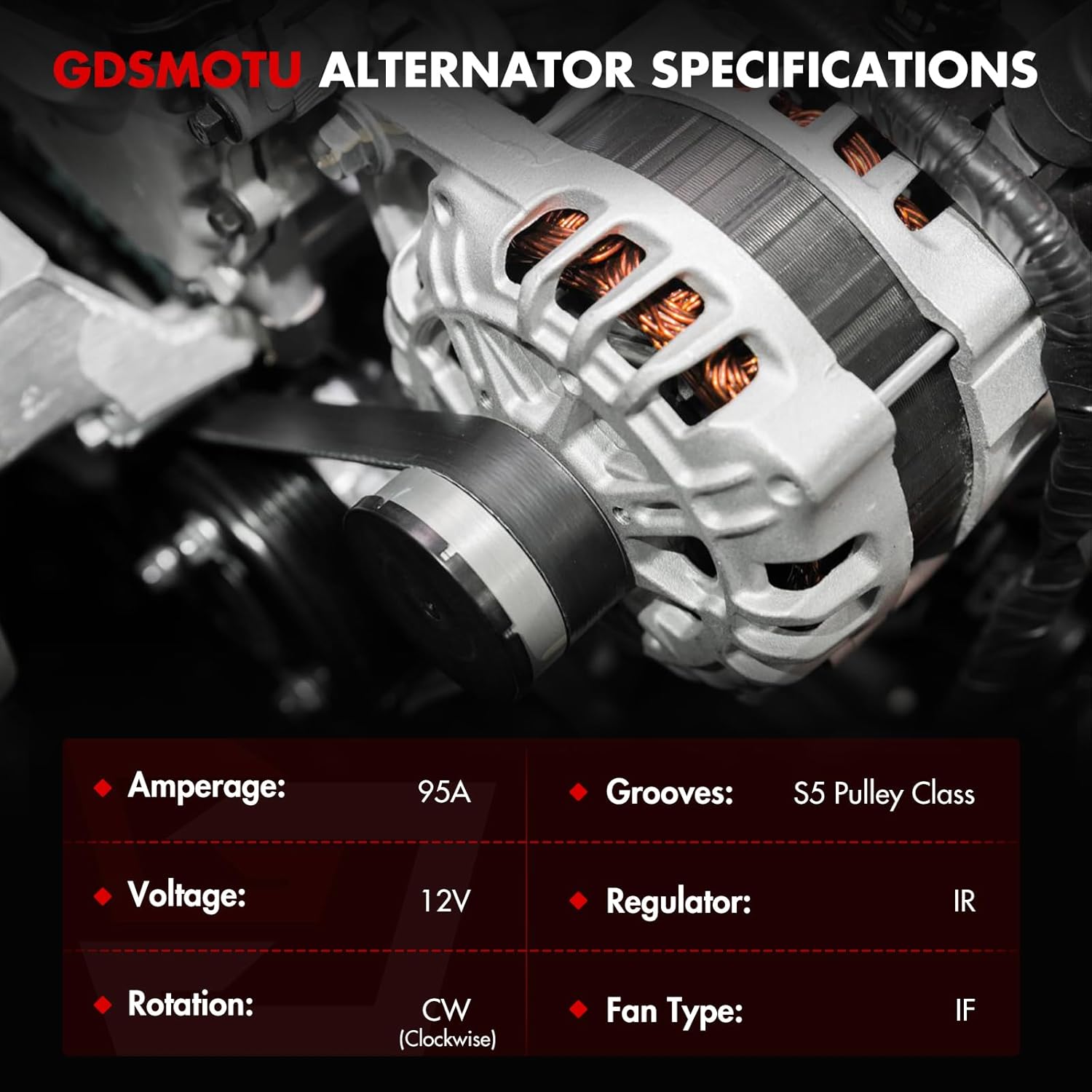 Alternator Compatible for Honda for Fit 1.5L 2009-2014, 31100-RB0-004 11410 31100RB00041