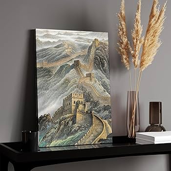 Amazon.co.jp: 絵画 万里の長城インテリア 絵画 中国の絵画
