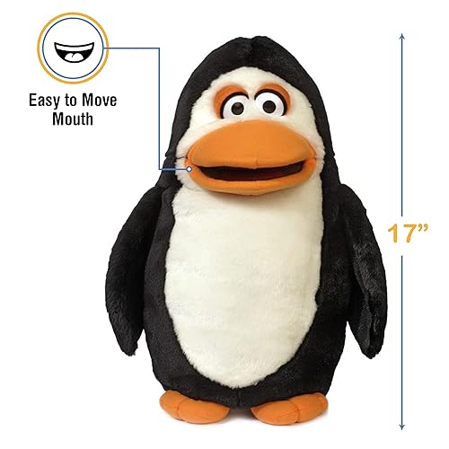 Miniatura 3 de Pingüino tonto de 17", marioneta de mano animal