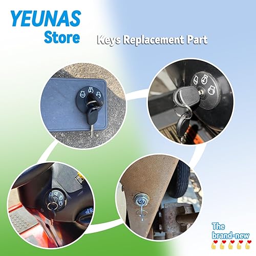 Miniatura 4 de A62597 162597 Reemplazo de llaves de encendido para Toyota Forklift Heavy Equipment 57591-23330-71 (3Pack)