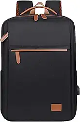 Mochila de Viagem Feminina Com Grande Capacidade Negócio Escolar Impermeável e Resistente Nylon 14-15,6 Polegadas Saco de Laptop Interface de Carregamento USB Multifuncional