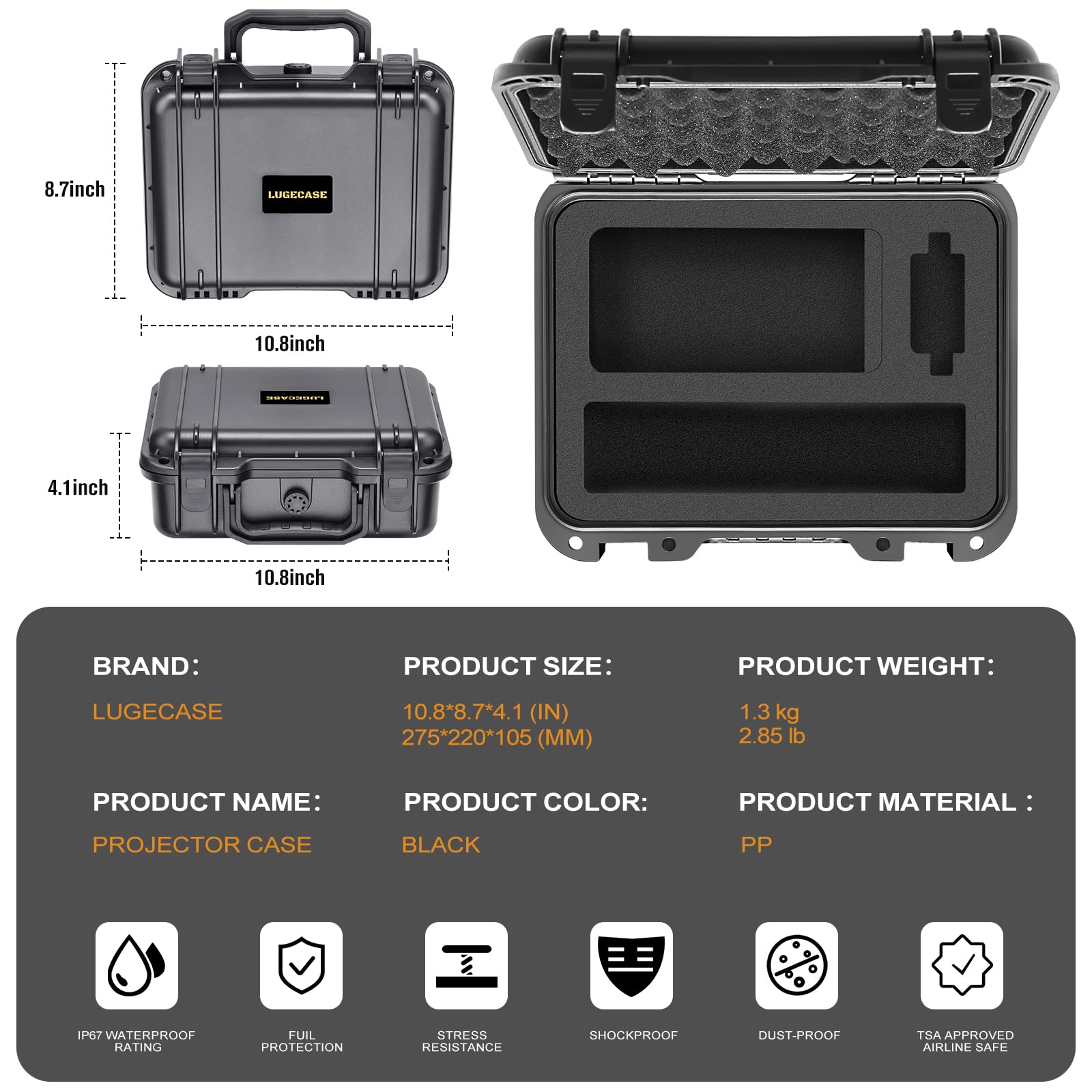 Amazon.co.jp: Anker Nebula Capsule 3用ハードケース - 防水