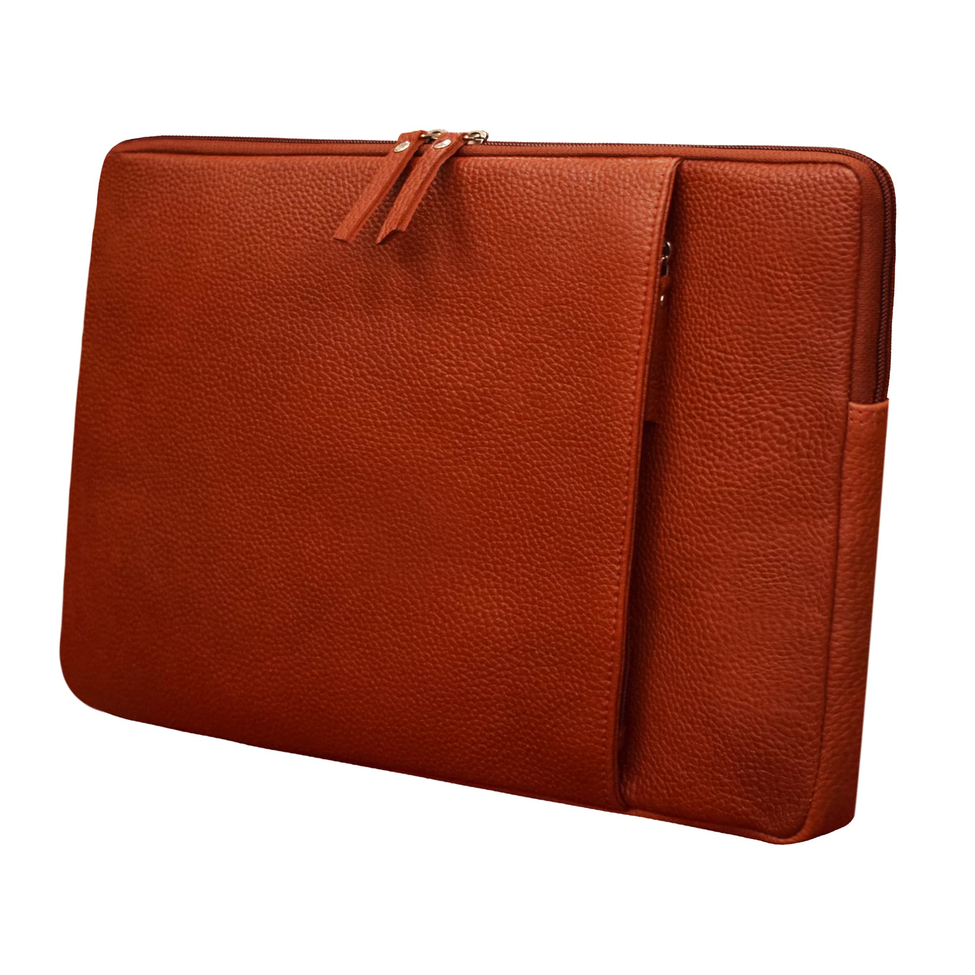ABYS Genuine Leather 14 Inch Light Brown Laptop Sleeve Case Cover For Men And Women (8619LB) (B09QCV3KLM) Amazon Price History, Amazon Price Tracker