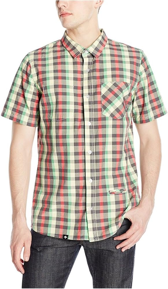 LRG Men's Burt Mcgirt Short-Sleeve Woven Shirt