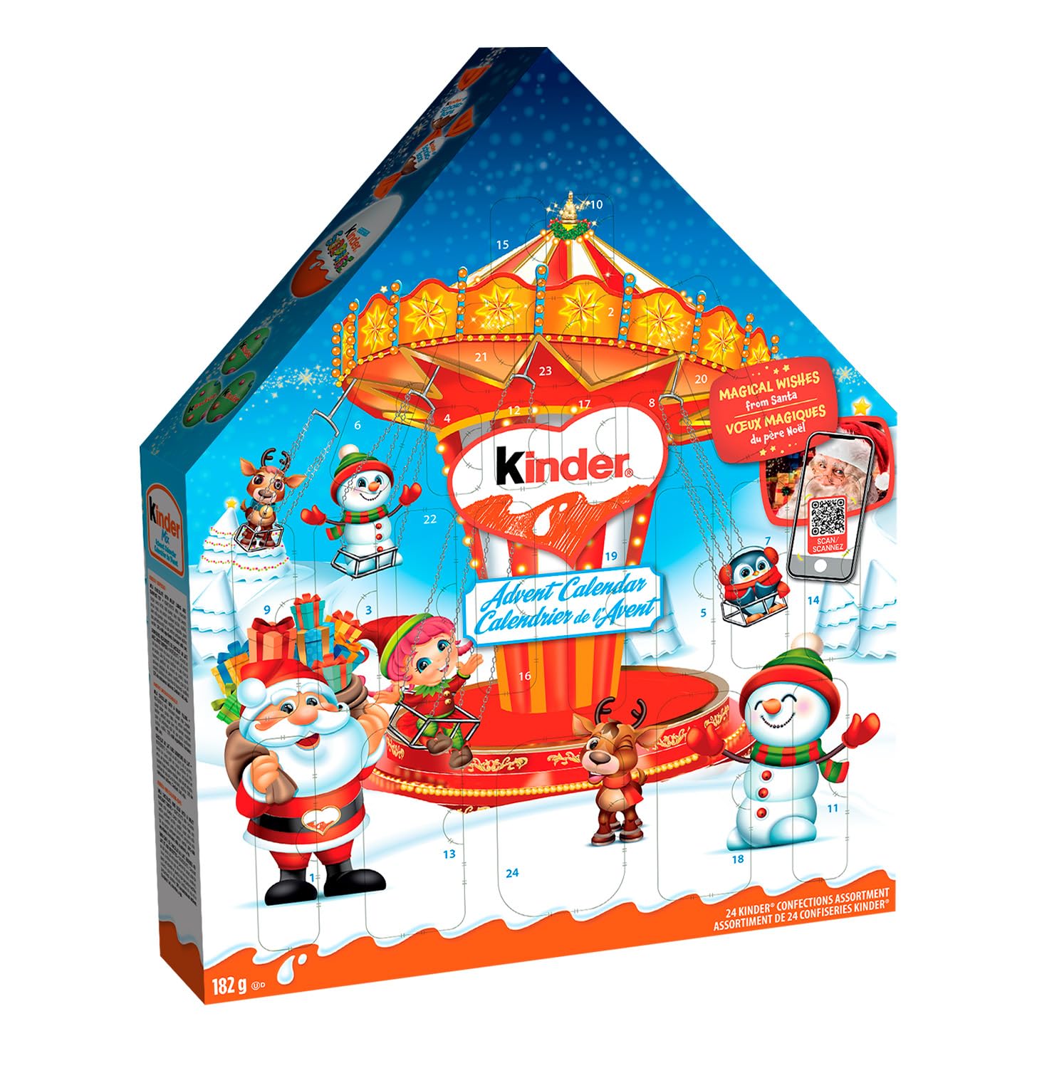 kinder advent Calendar, 182g (Brown)