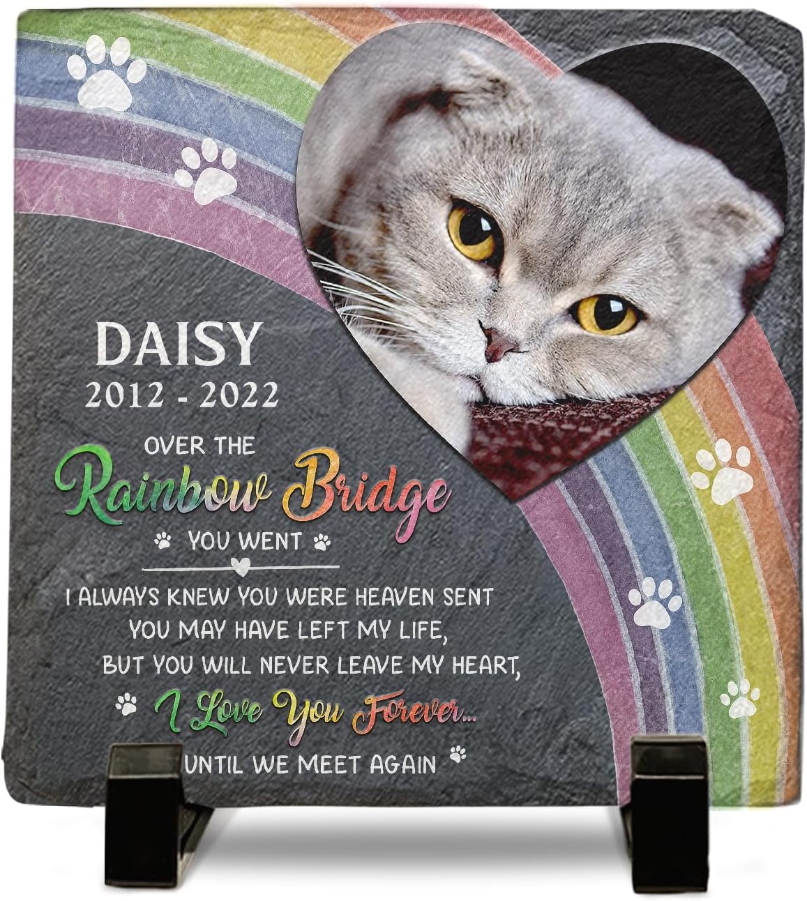 Pawfect House Personalized Cat Sympathy Gift, Pet Garden
