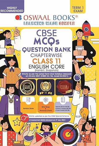 Oswaal CBSE MCQs Question Bank Chapterwise &amp; Topicwise For Term-I, Class 11, English Core (With the largest MCQ Question Pool for 2021-22 Exam)