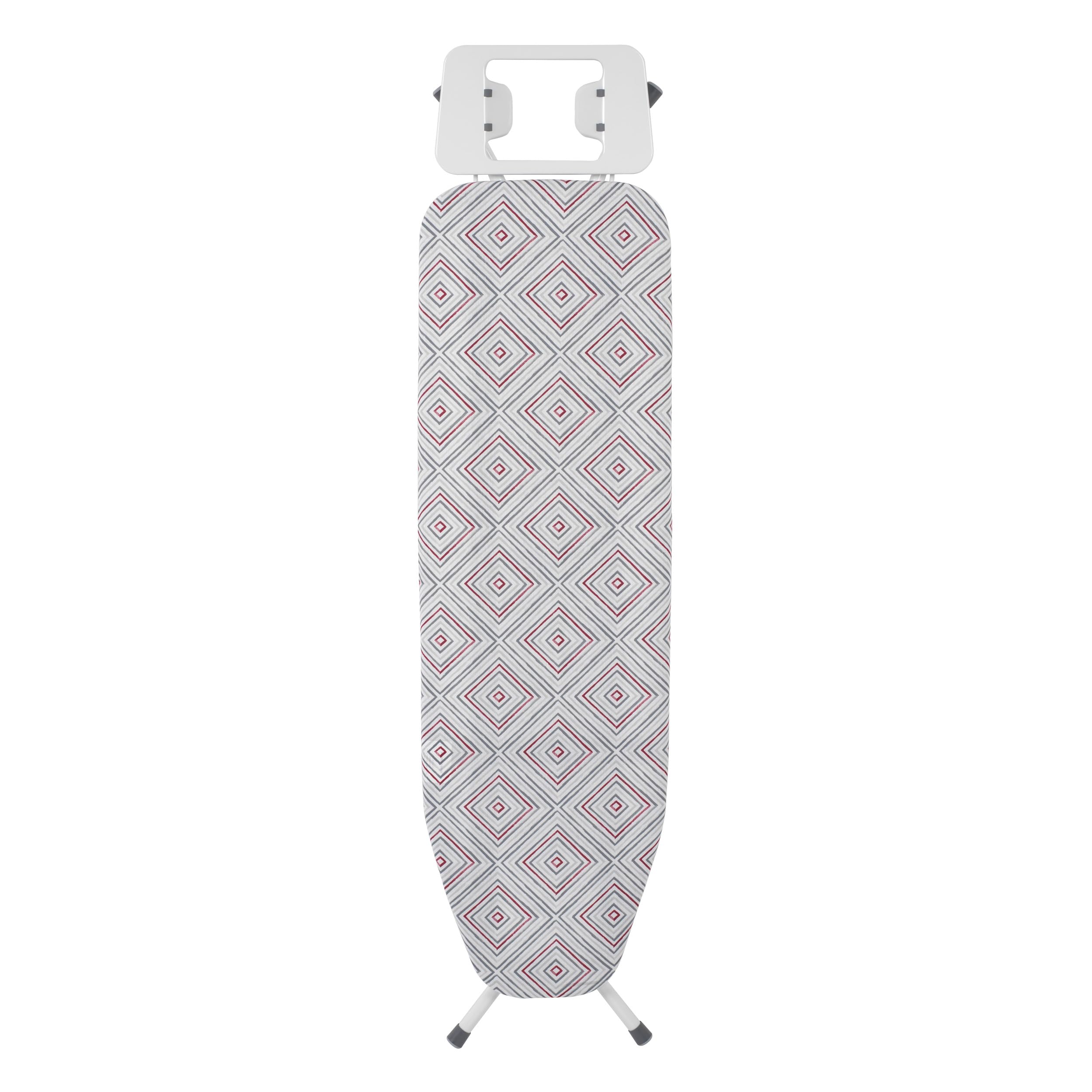 Kleeneze KL058270UKDIA Diamond Stripe opvouwbare strijkplank, 114 x 34 cm, verschillende hoogte-opties, antislipvoetkappen, afneembare hoes van 100% katoen, lichtgewicht, ijzeren houder en opbergruimte Kleeneze KL058270UKDIA Diamond Stripe opvouwbare strijkplank, 114 x 34 cm, verschillende hoogte-opties, antislipvoetkappen, afneembare hoes van 100% katoen, lichtgewicht, ijzeren houder en opbergruimte