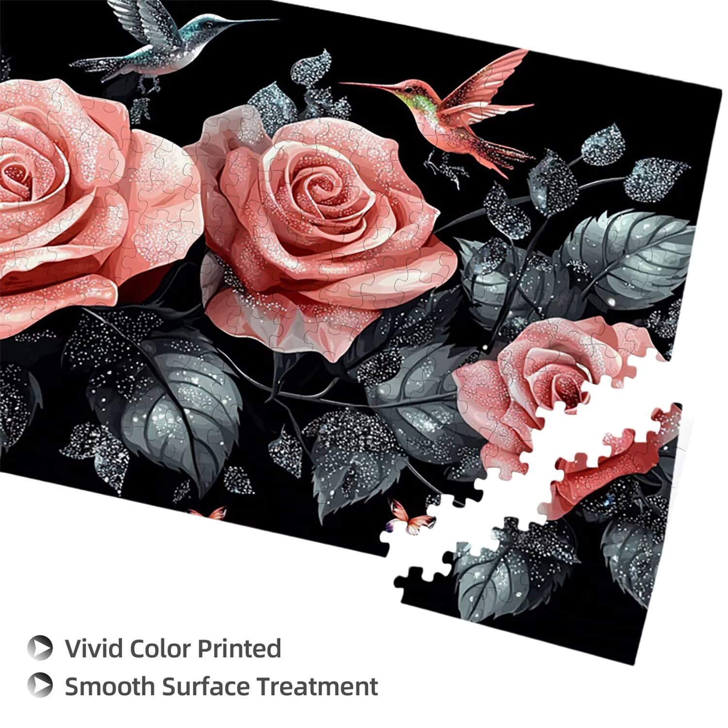 Puzzle para Adultos 1692 Piezas, Rosa Rosa Puzzle, Difícil, Desafiante, Rompecabezas Encajan Perfectamente, Letras en la Parte Posterior, sin Polvo, Regalo para Personas Mayores (179x31cm) v-207