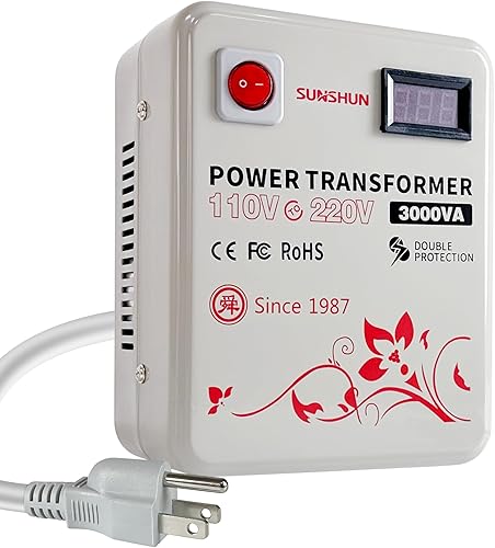 Miniatura 8 de SUNSHUN Transformador elevador de 110 V a 220 V, 3000 W convertidor de voltaje de 110 a 220 voltios para 220 V-240 V Europa Asia Appliance utilizado