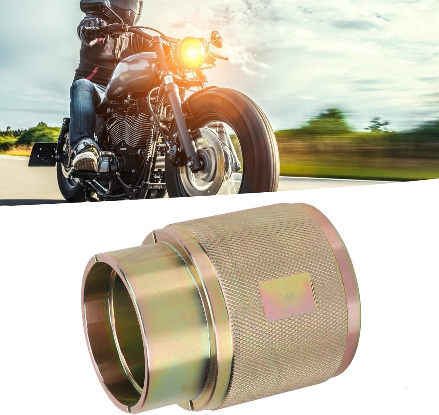 48mm Fork Seal Driver, Fork Seal Driver,Motorcycle Fork Oil Seal Driver Tool Universal Carbon Steel for Conventional Inverted Forks 48mm / 1.89in