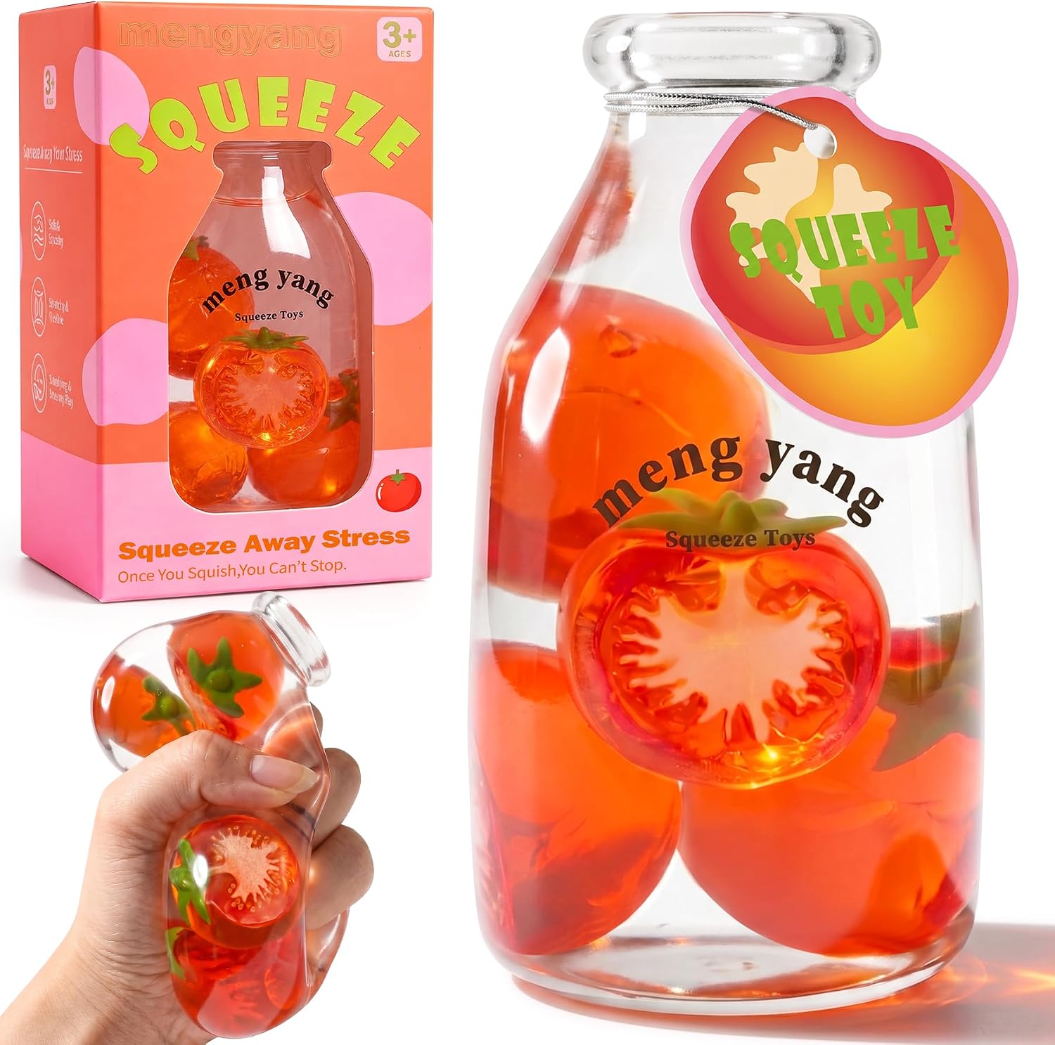 Bottle-Shaped Squishy Toy, Slow Rising Sensory Fidget Toy for Kids & Teens