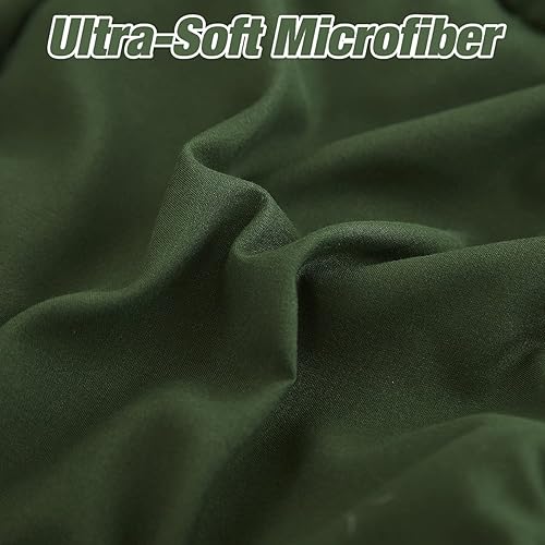 Miniatura 5 de Juego de edredón alternativo de plumón de ganso de 3 piezas para todas las estaciones, relleno de edredón solo 2 fundas, edredón acolchado