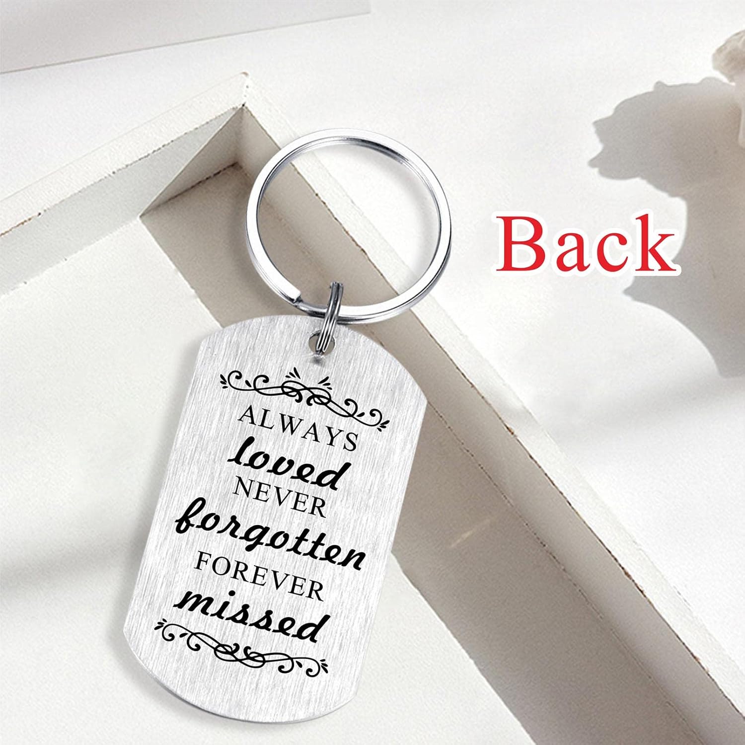 Alotozo Memorial Gifts - Sympathy Gift Keychain for Women Men Kids - God Has You in His Arms I Have You in My Heart - Image 4