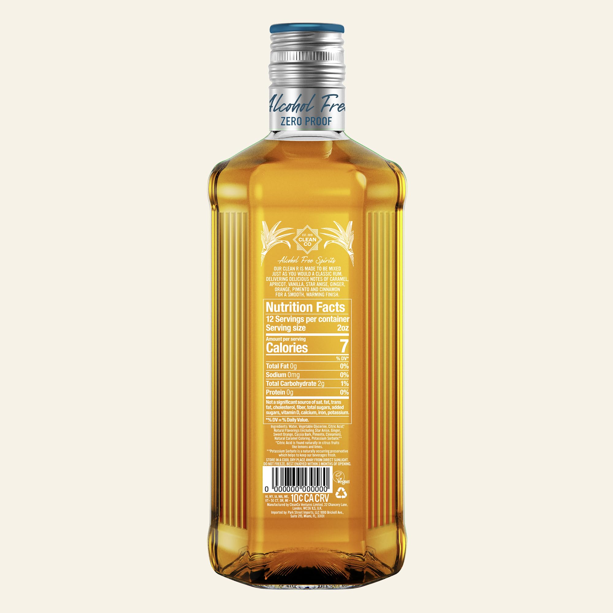 Decorrum Spiced | Spiced Rum | Vanilla | Rhubarb | Caribbean | Sophisticated | Adopt A Bee | ABV 37.5% | Art Deco | Rum & Coke | Vegan | Gluten Free | No Artificial Flavours | Natural Ingredients - View #8