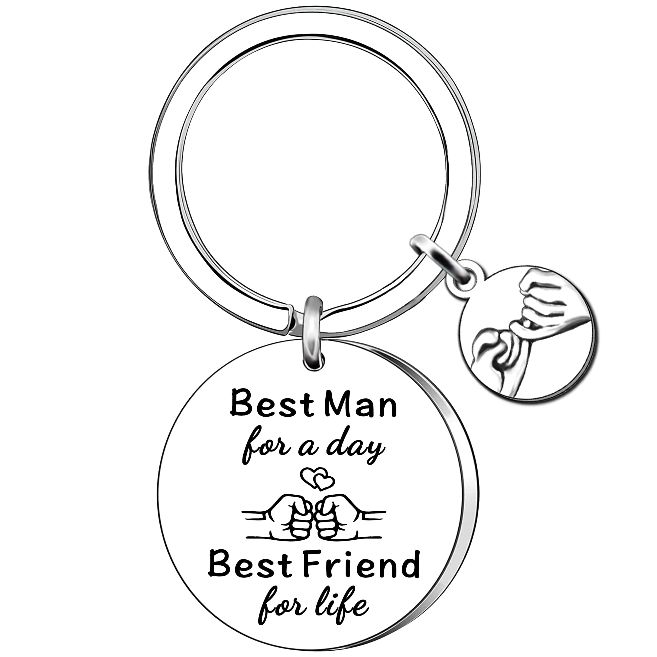 AMZQBest Man Keyring Gifts Best Man Gift for Groomsmen, Father of the Groom, Father of the Bride Present