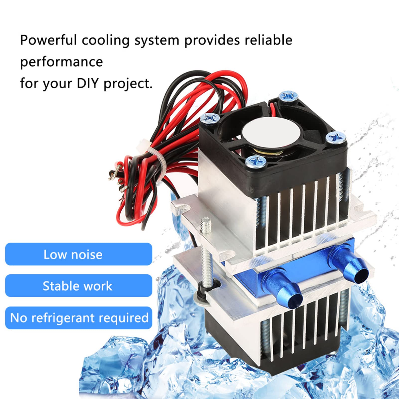 120W podwójna zimna głowica półprzewodnikowa termoelektryczna chłodnica Peltiera DC12V DIY moduł chłodzący chłodniczy do produkcji sprzętu chłodzącego na małych (120 W)