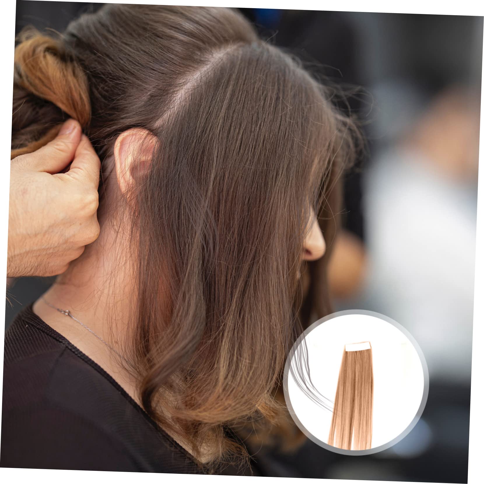 Beatifufu 10pcs Double Sided Tape for Hair Extensions Strong Double Sided Adhesive Removable Tape for Wig