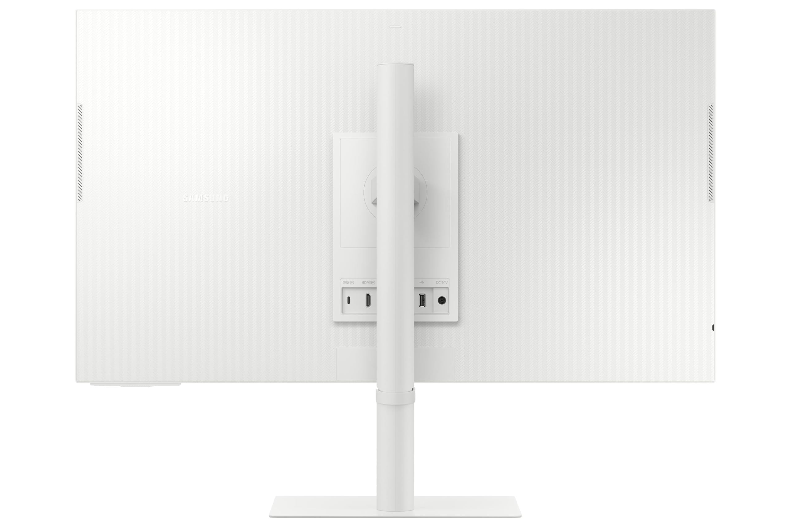 Samsung Smart Monitor Écran PC M7 32", Dalle VA, Résolution 4K UHD,300cd/m²,3000:1, 60 Hz, Smart Hub ,Webcam incluse, Game Bar 2.0, TV Plus, Microsoft 365, Smart Things, Inclinable, HDMI ,USB, Blanc