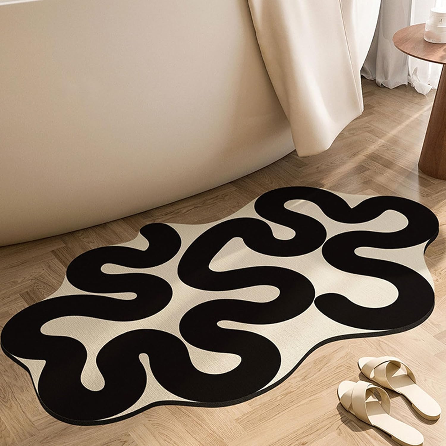 Bath Mats for Bathroom Non Slip,Rubber Backed Bathroom