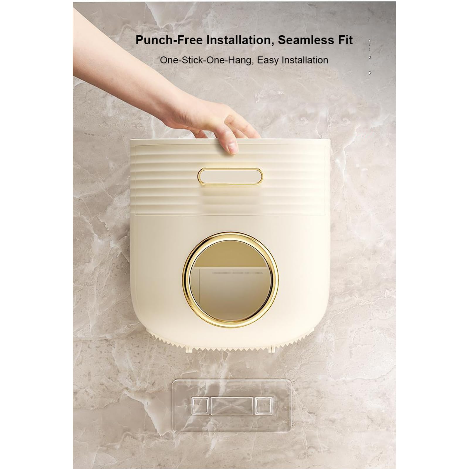 Distributore di Carta Assorbente da Parete Commerciale - Portasciugamani in plastica Impermeabile e Porta fazzoletti piegati a C/Multipli per Bagno, distributore di Carta in Rotolo, Bianco
