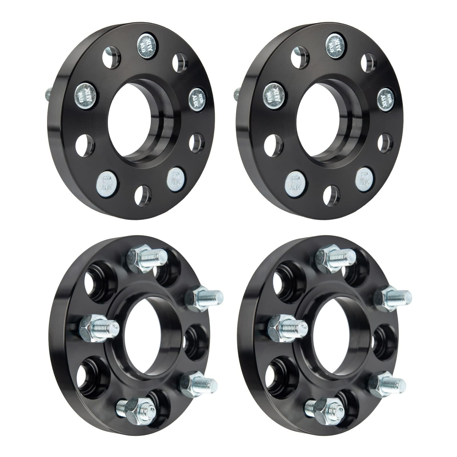 Torchbeam 5x4.5 Hub Centric Wheel Spacers 20mm with M12x1.5 Thread Pitch, 64.1mm Hub Bore, 4Pcs Adapters for Accord, CR-V, Pilot, Odyssey, Element, TSX, TL, RDX, RSX, Accord Crosstour