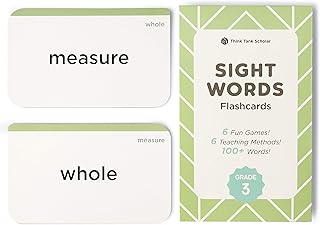 3rd Grade Sight Words Flash Cards (Third Grade) Pack - 100+ Dolch & Fry (High Freqency) Sight Word - Learn to Read, Site Words Learning for Kids Age 7,8,9 & 10+ Homeschool/Classroom