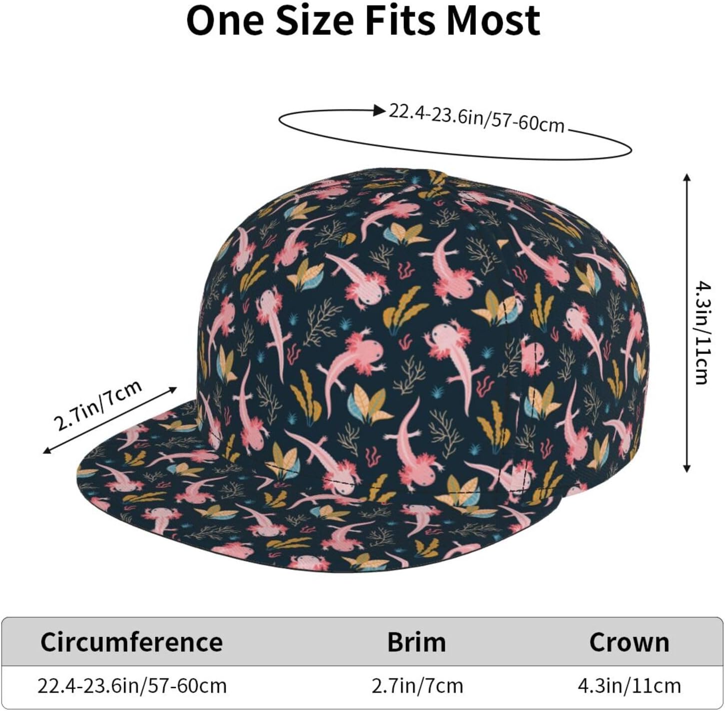 Fashion Snapback Hat for Men Women, Hip Hop Style Baseball Cap Flat Bill Hats Adjustable Trucker Sun Hat - Image 6