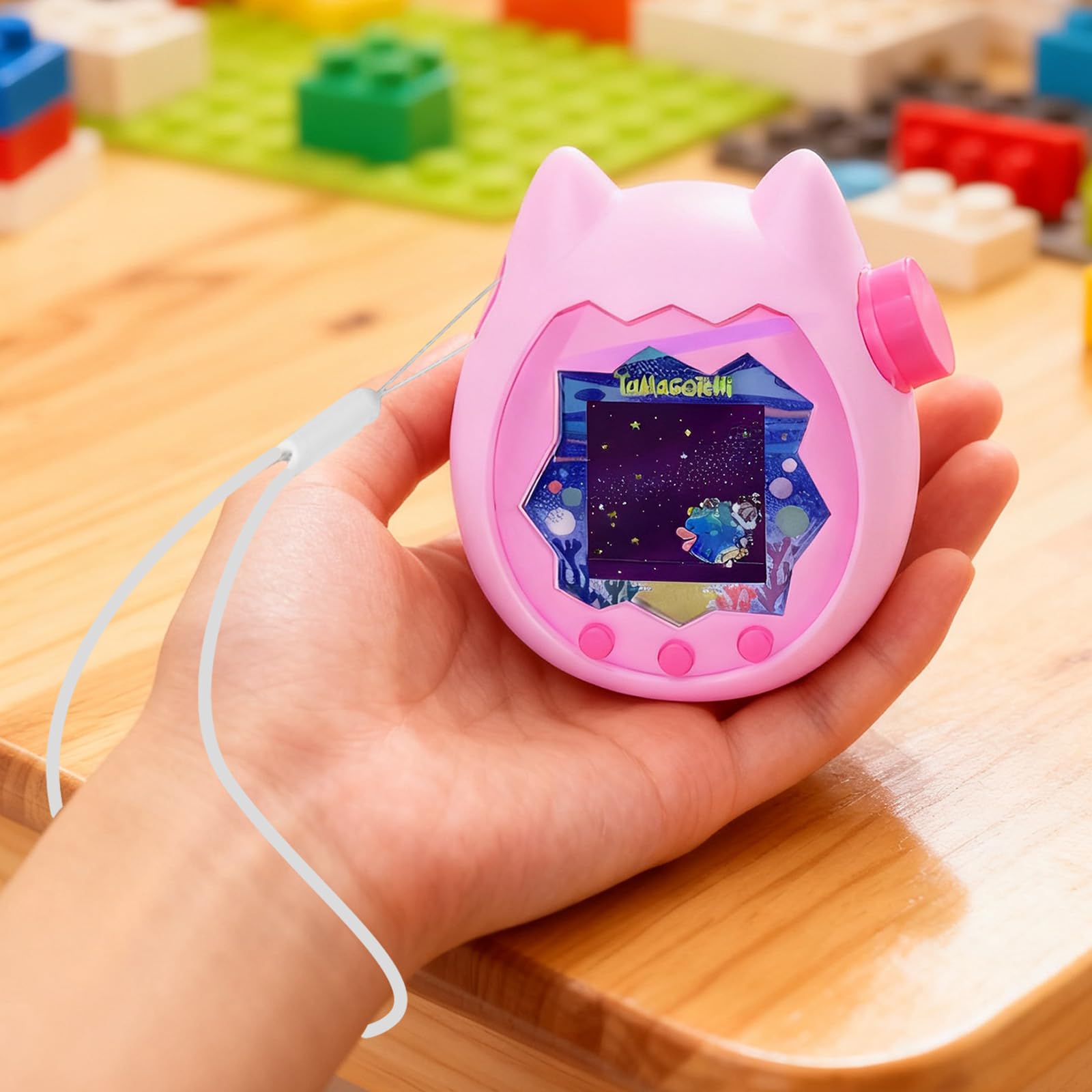 3 pellicole protettive per Tamagotchi Paradise, custodia in silicone con cordino, pellicola trasparente antigraffio, accessori per Tamagotchi Paradise, protezione antiurto per tutto il corp
