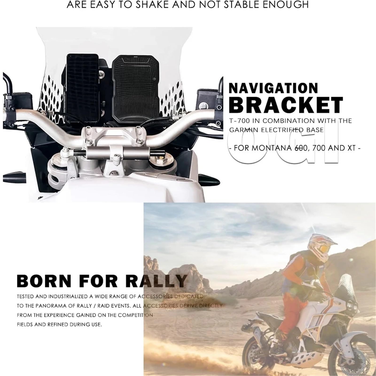 Motocyklowy uchwyt nawigacyjny GPS Uchwyt antywstrząsowy do telefonu komórkowego, pasujący do Ducati Desert X, akcesoriów GPS, stabilizatora GPS do i nawigacji Uchwyt GPS