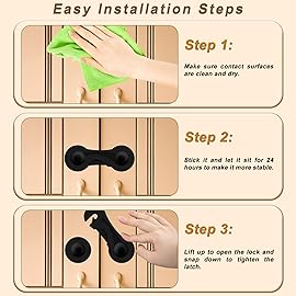 Child Proof Cabinet Locks-(10-Pack) - Child Locks For Cabinets And Drawers,Easy To Install (No Drilling) For Drawers, Cabinet Seat, Toilet Seat, Fridge, Oven, Appliances