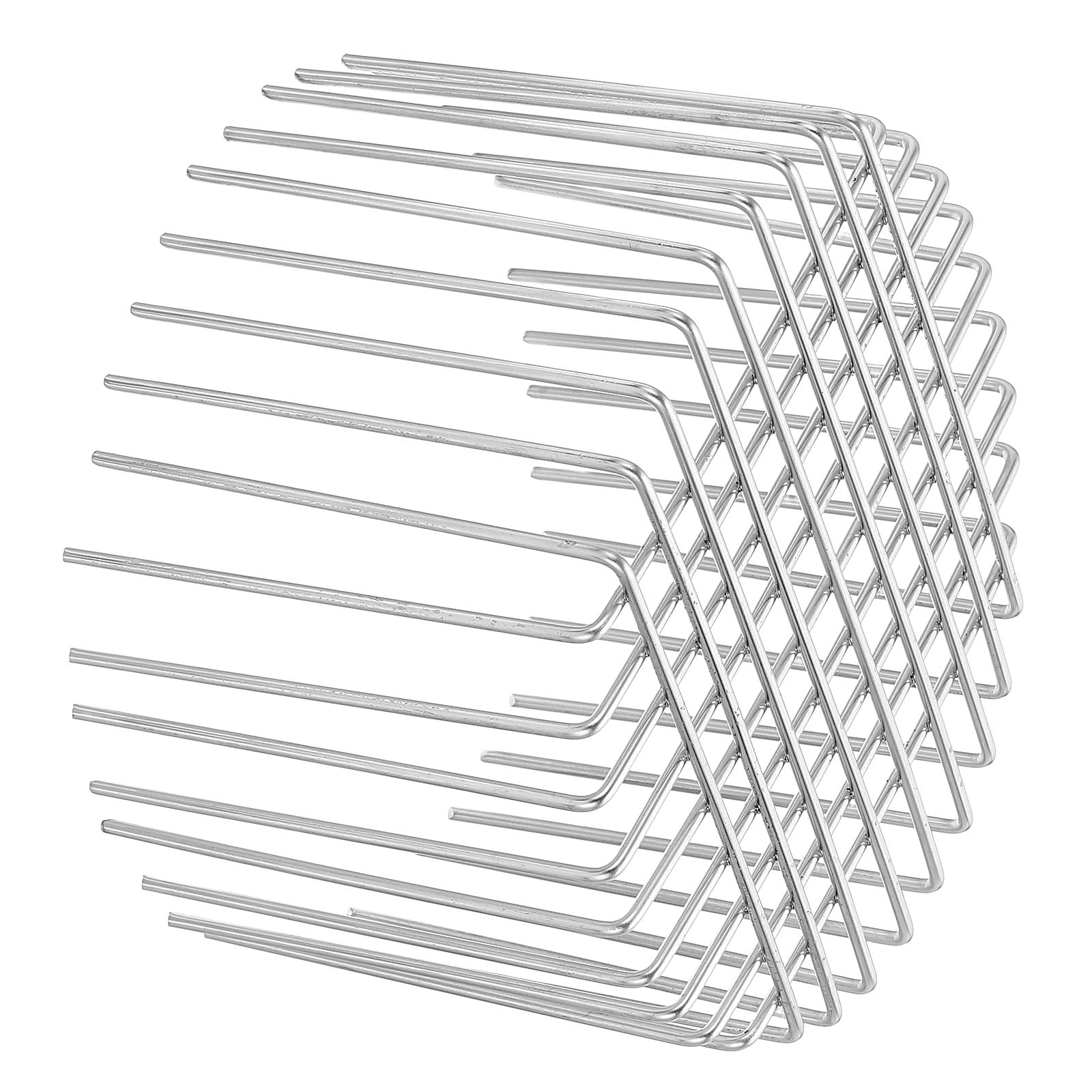 6.8 Inch Gutter Guard Strainer, 304 Stainless Steel Mesh Roof Vent Cover, Adjustable Downspout Drain Filter for Leaves Debris Blockage Prevention, Silver