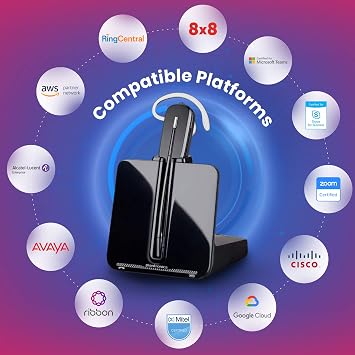 Poly Plantronics CS540 Wireless Bundle with Electronic Remote Answering (EHS) 84693 - Made for Cisco Phones: 6945, 7821, 7841, 7861, 7942G, 7945G, 7962G, 7965G, 7975G, 8841, 8851, 8861