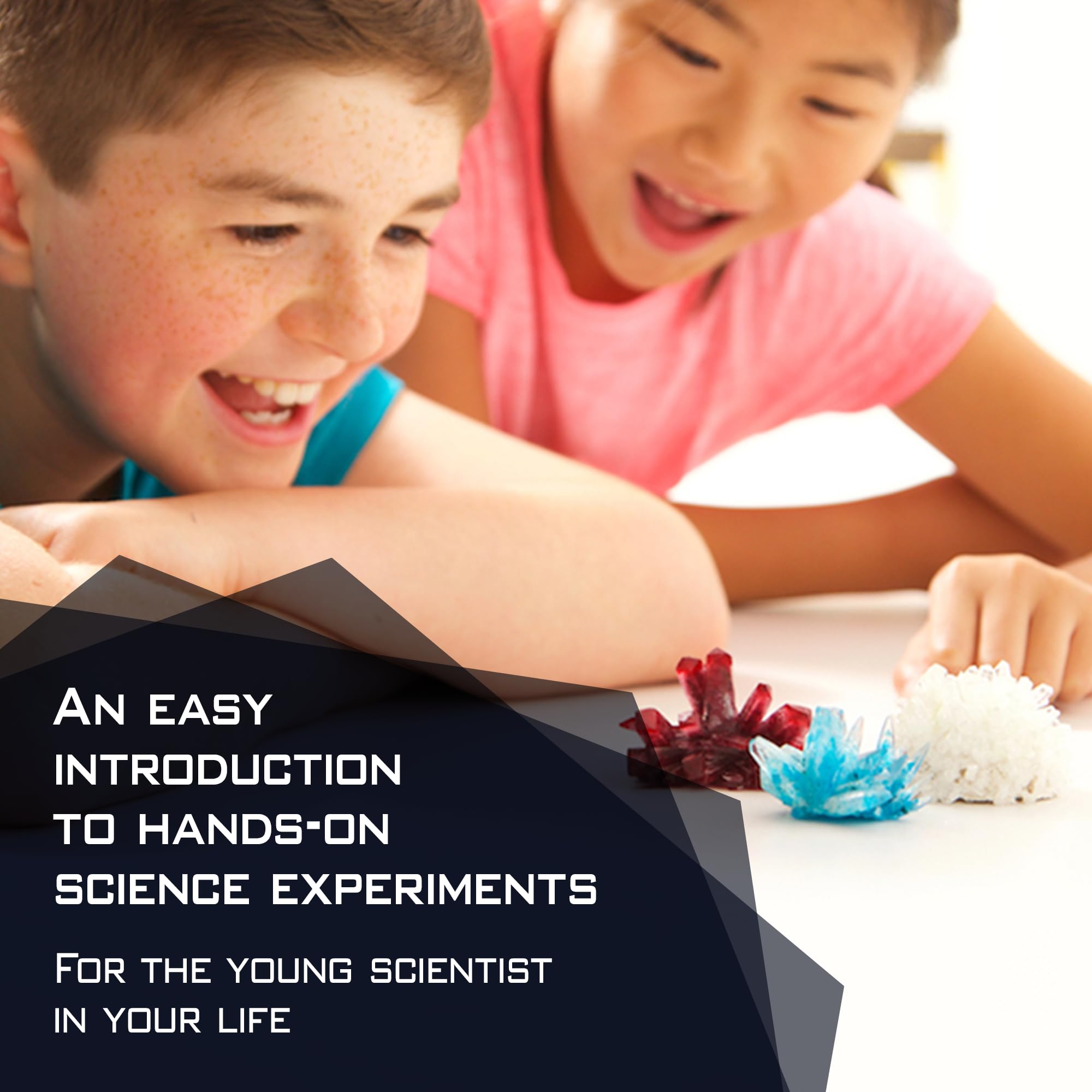 4M 7 Crystal Growing Science Experimental Kit with Display Cases Easy