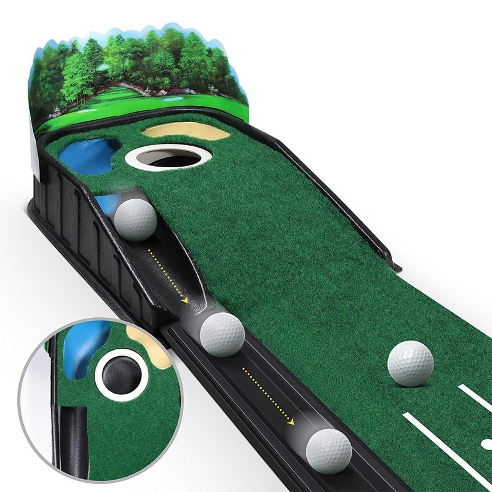 Tapis de Putting de Golf, entraîneur de Putter de Golf, Tapis de Putting de Golf, Tapis de Frappe de Golf améliorant Les compétences de Putting, Tapis