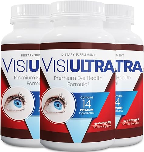 VisiUltra Suplementos oculares para adultos - Las mejores cápsulas para la salud de los ojos - Repleto de vitaminas y minerales para una visión
