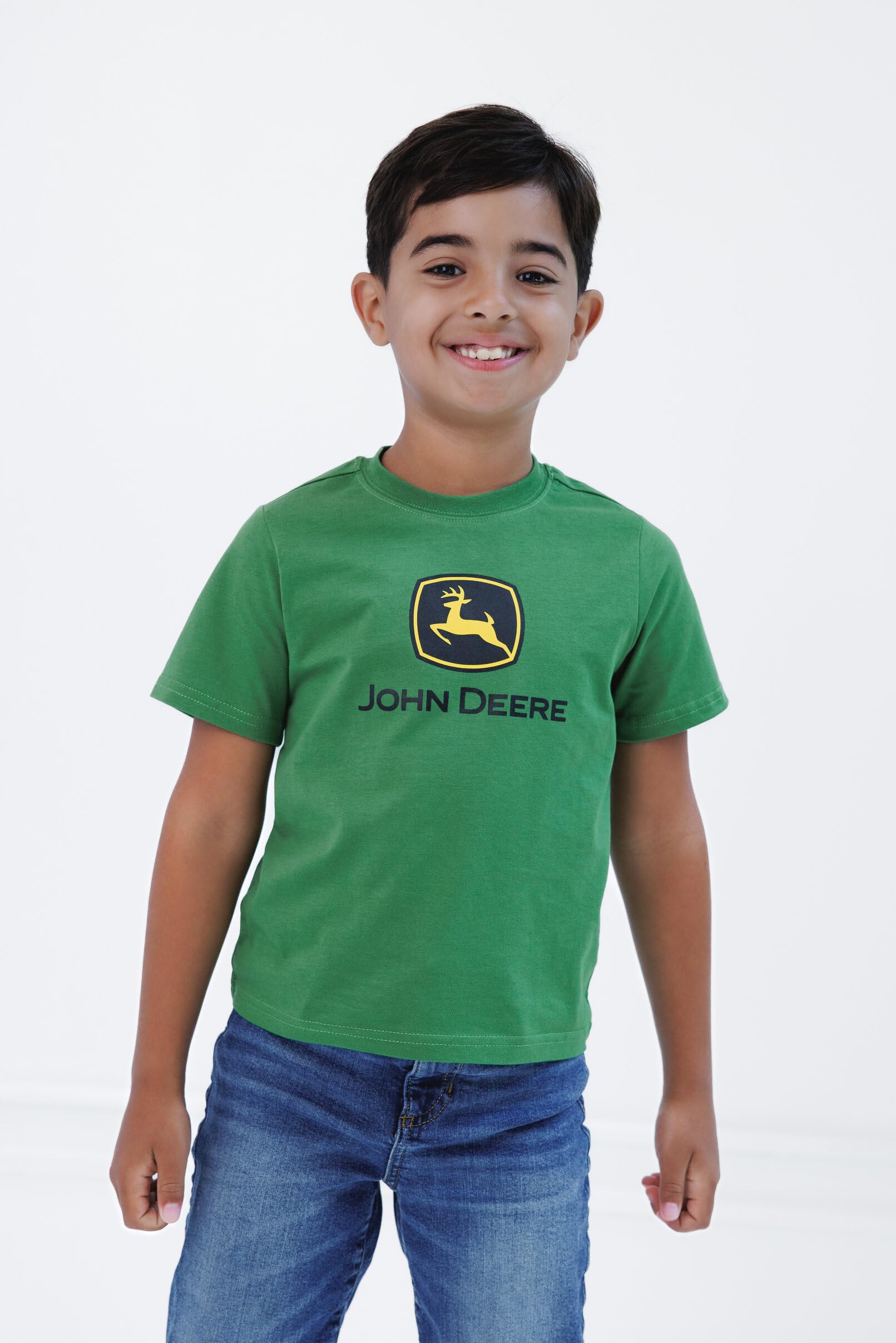 John Deere Maglietta con logo per la famiglia, da neonato a adulto, taglie da 12 mesi a 2XL