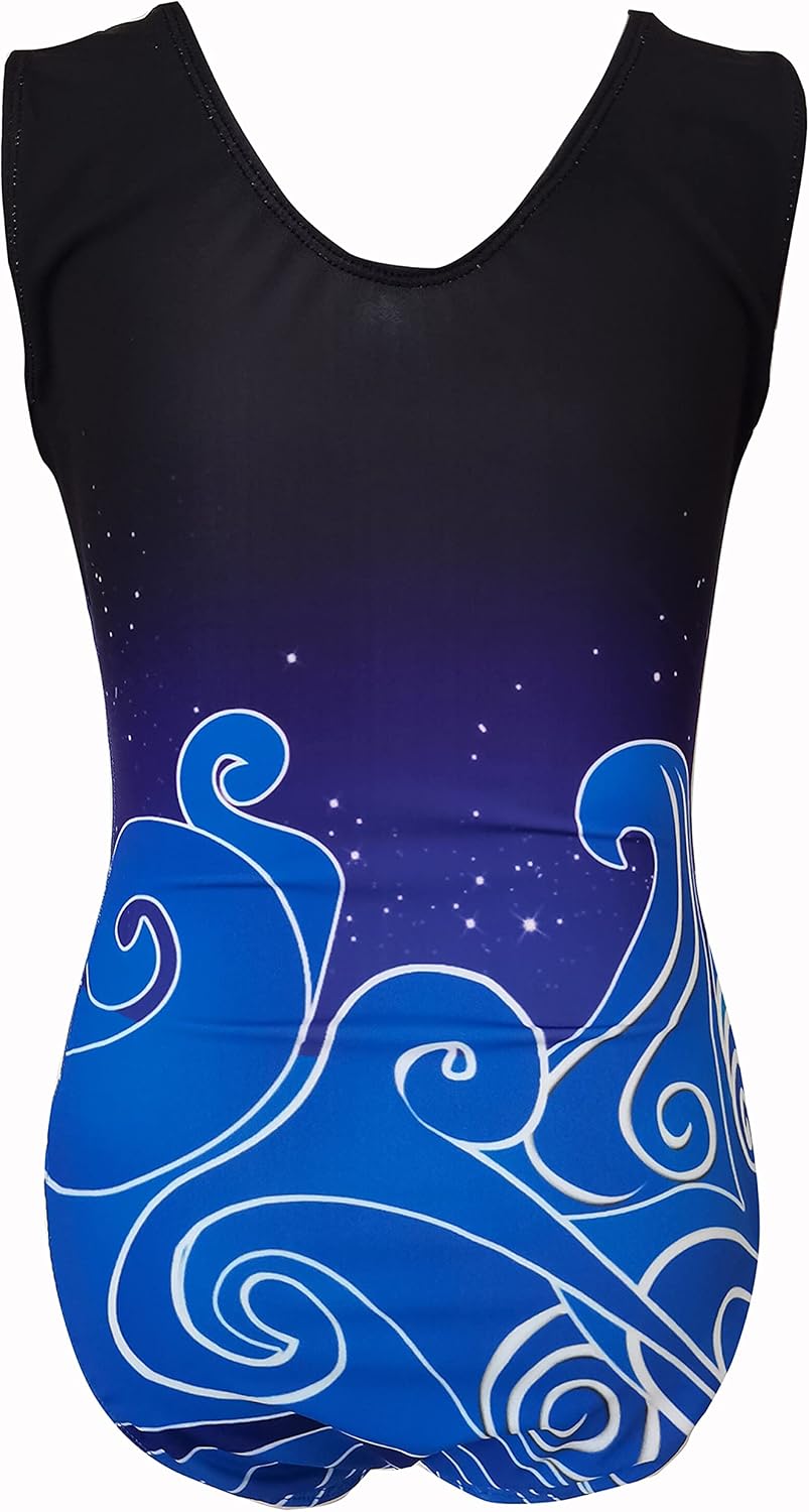 Women's Rhythmic Gymnastics suit tights competition suit Gymnastics suit Blue costume