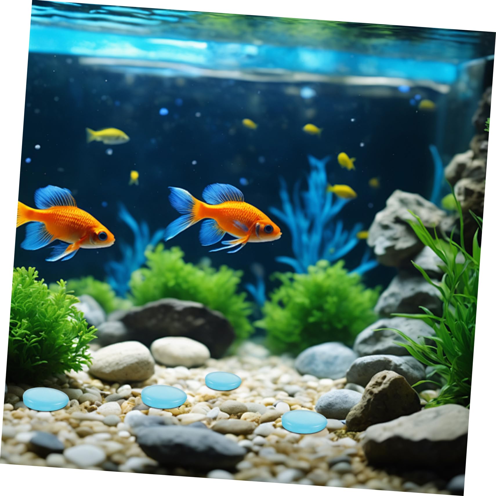Abaodam 400piezas Piedras Luminiscentes Para Bonsái Guijarros Decorativos Que Brillan La Oscuridad Para Acuarios y Jardines Suministros Para Plantas y Paisajismo