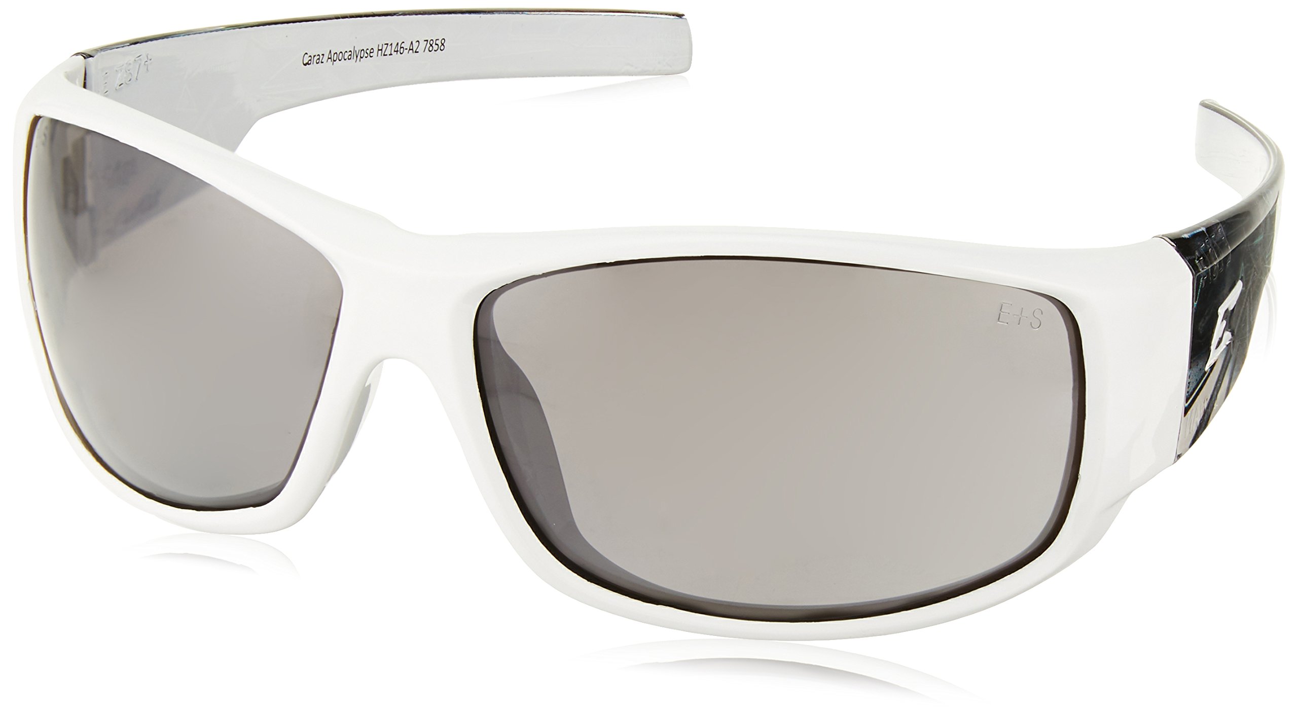 Edge HZ146-A2 Caraz Wrap-Around Safety Gl, Anti-Scratch, Non-Slip, UV 400, Military Grade, ANSI/ISEA & MCEPS Compliant, 5.04" Wide, Apocalypse 2 Frame/Smoke Lens