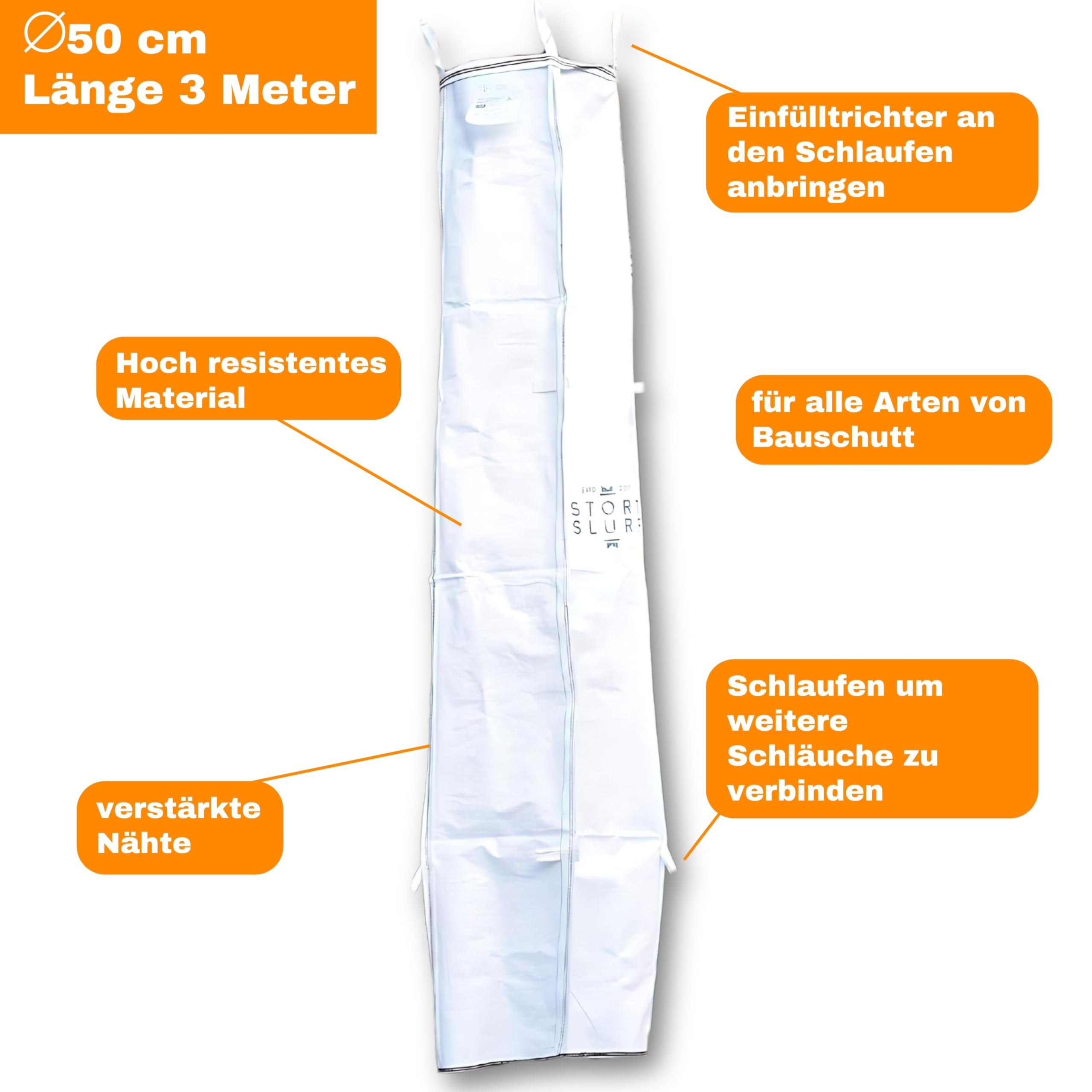 9m zsyp gruzu w zestawie 4 x pasy napinające + 10 x worek ochronny