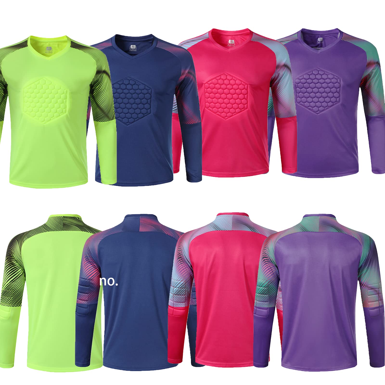 Maillot de Gardien Personnalisable Maillot Gardien de But Homme Personnalisé avec Nom Nombre Nom de l'équipe Logo
