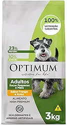 Ração Optimum para Cães Adultos Raças Pequenas e Minis Sabor Frango e Arroz 3kg