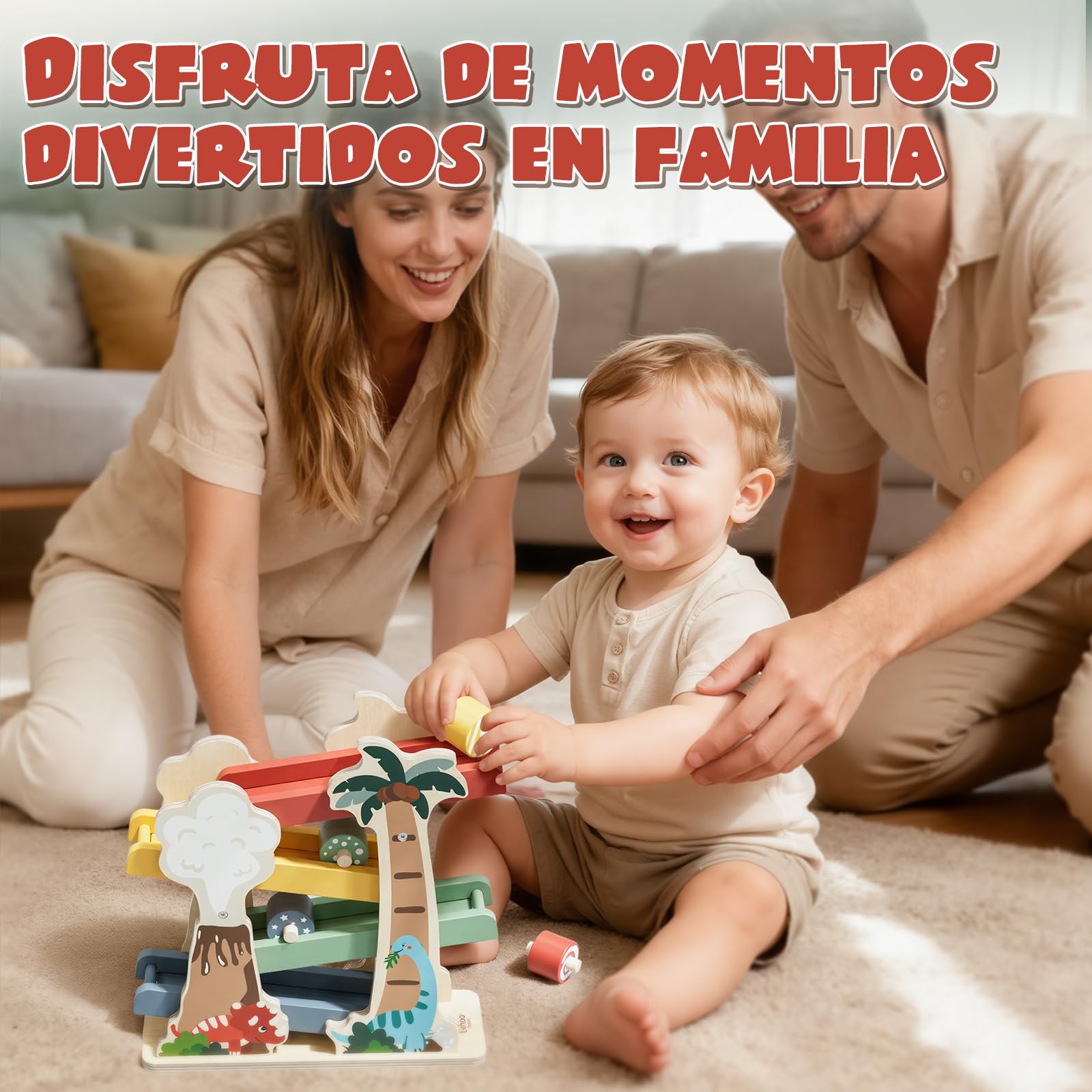 Lehoo Castle Juguetes Montessori 1 Años, Juguetes de Madera, Juguetes Bebe 1 Año, Regalo Niño 1 2 3 Años