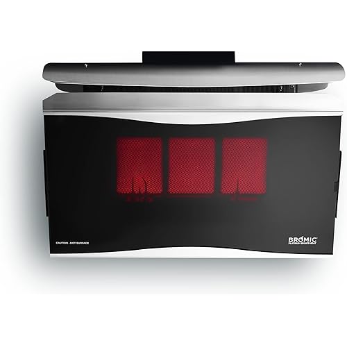 Bromic Platinum Smart Heat 6000W Gas Patio Heater - Propane Gas (LPG), 300 Series, 110V, Black Finish - BH0110002-1